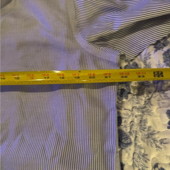 Hart Schaffner Marx Men's Blue Striped Shirt - Picture 5 of 6